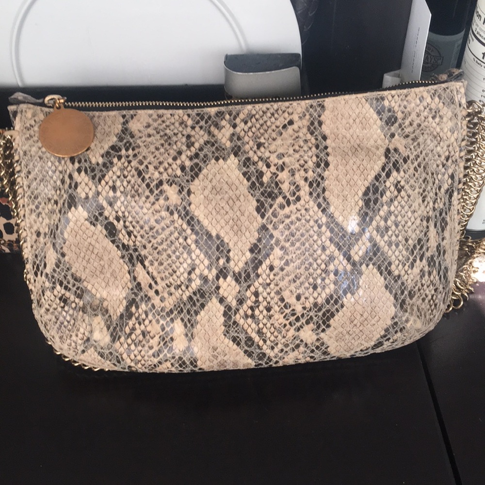 Stella Mccartney Python Print Crossbody Bad, Euc - image 5